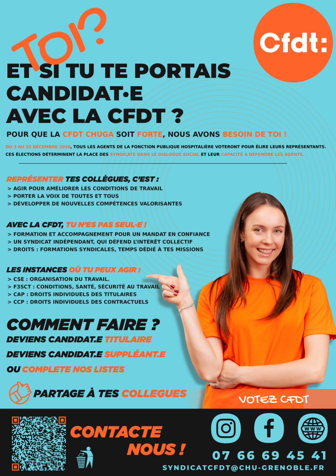 👉 Pourquoi te porter candidat·e avec la CFDT ?